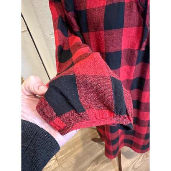 Madewell Black and Red Checkered Dress, Women’s Small - Picture 5 of 9